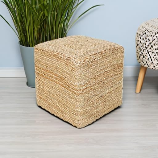 REDEARTH · Cube Pouf Foot Stool Ottoman - Image 6