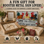 Funny Chicken Metal Signs Vintage Rooster Farmhouse Decor for Kitchen Chicken Coop Lovers Rustic Country Wall Art Sign Gift Live Like Someone Left The Gate Open Tin Sign 12x16 Inch - Image 6