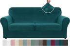 ZNSAYOTX Oversized Velvet 3 Piece Couch Cover by ZNSAYOTX