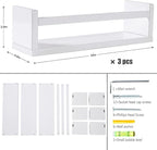 AZSKY Floating Bookshelf for Kids Room, Kitchen Spice Rack, Book Shelf Photo - Image 3