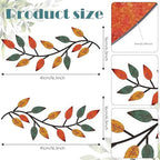 Zhengmy 2 Pcs Metal Leaf Wall Art Vine Branch Decor,Lively Colors - Image 2