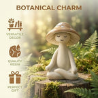 Meditation Mushroom Figurine Resin - Yoga Mushroom Statue for Desk Shelf Garden Decor, Cute Zen Mushroom Sculpture Figurine for Home Office Patio Decoration Gift - Image 7