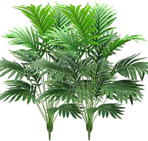 Beebel 30" Artificial Palm Plants Leaves Tropical Greenery Bush Imitation Faux Fake Palm Tree Leaf for Home Kitchen Party Flowers Arrangement Wedding Decorations by Beebel