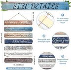 Yookeer 7 Tier Christian Wall Art Bible Verses Brown Spanish Style - Image 5