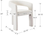 BESTANO Set of 6 Modern PU Leather Upholstered Dining Chairs - Image 2