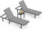 Pool Lounge Chairs Set of 3，Outdoor Lounge Chairs - Image 8