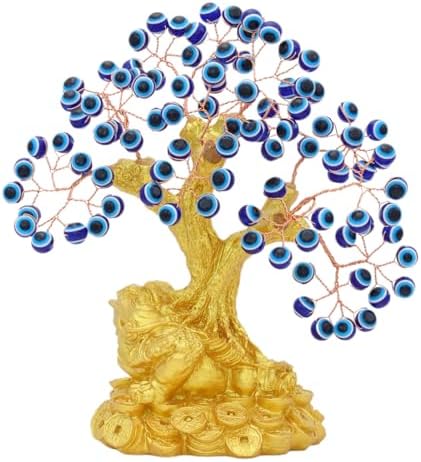 Feng Shui Money Tree Office Home Table Feng Shui Decoration Crystal Money Tree for Wealth and Good Luck by BWINKA