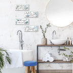 4 Pieces Coastal Wall Decor Ocean Beach Bathroom Decor With Bible Verses Wooden Christian Sign for Home Religious Prayer Wall Art for Living Room Office Bedroom Bathroom(Coastal,10x4") - Image 6
