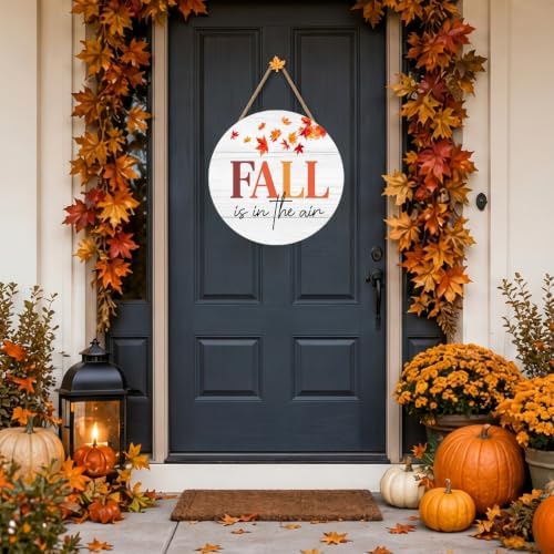 Fall Leaves Decorations for Home, Fall Welcome Wooden Sign - Image 3