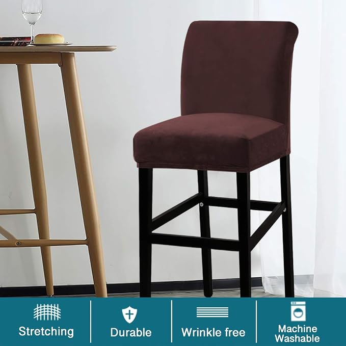 Turquoize Bar Stool Covers 4 Pack Bar Stool Covers - Image 2