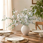 Fake Flowers, 3 Pcs Artificial Flowers Greenery Stems Faux Greenery Stems Branches for Vases Realistic Silk Real Touch Spring Greenery Stems Bulk Bedroom Office Wedding Table Summer Home Decor - Image 6