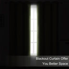 Blackout Curtains 52 x 108 inch/Sage Green Curtains Set of 2 Panels/Thermal - Image 3