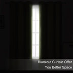 Blackout Curtains 66 x 95 inch/Sage Green Curtains Set of 2 Panels/Thermal - Image 3