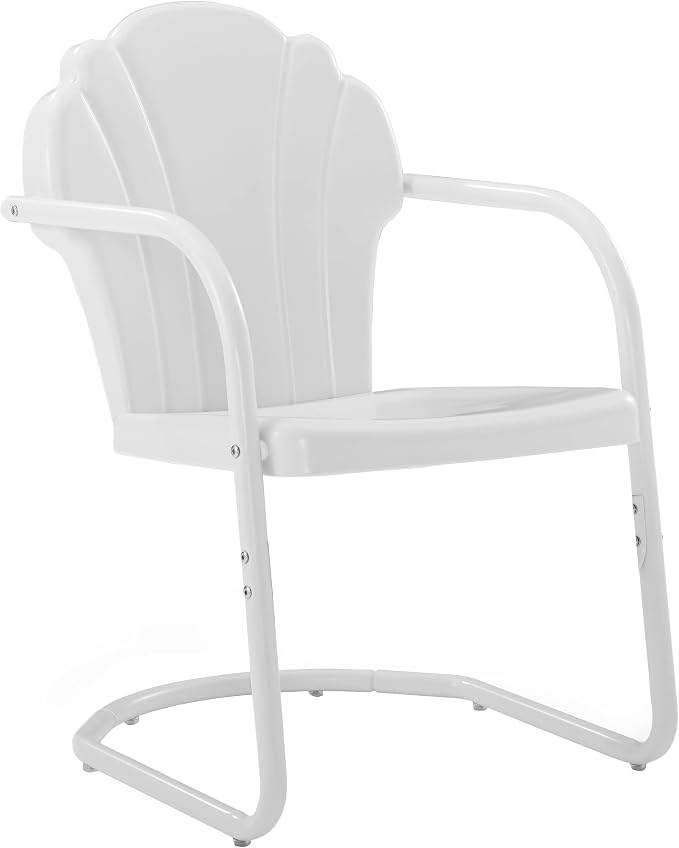 Crosley Furniture Tulip 2-Piece Outdoor Chair Set, Retro Metal Patio Chairs by CrosleyFurniture
