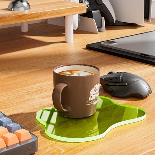 Acrylic Coaster for Desk, Clear Bar Drink Coaster, Clear Cloud Shape Coffee Cup Coaster, Perfect for Tabletop Protection and Accessories Display. - Image 6