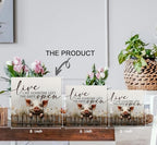 Pig Signs - Farm Cottagecore Animal Office Kitchen Bedroom Decor,Rustic Farmhouse Live like Someone Left the Gate Open Home Decor Wooden Signs,Pig Gifts for Women,8x8 - Image 6
