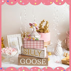 Yuntau 4 Pcs One Silly Goose Table Decor Baby Shower Birthday Party Decor - Image 4