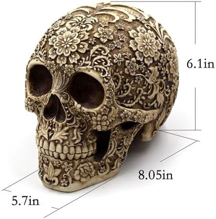 Life Size Plastic Skull - Skeleton Head Prop for Halloween Haunted House - Image 6