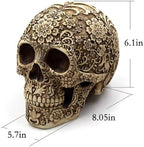 Life Size Plastic Skull - Skeleton Head Prop for Halloween Haunted House - Image 6
