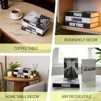 3 PCS Faux Decorative Books for Home Decor-Coffee Table Books Decor-Aesthetic Fake/Faux Books (3-Paris London New York Shipaitu 2-liti) - Image 7