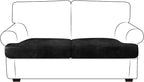 ANARACHON Leather Look Couch Cushion Covers Sofa Seat Slipcovers Sets Couches by ANARACHON