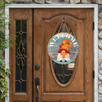 Interchangeable Gnome Welcome Door Sign Fall Halloween Decor - Image 4