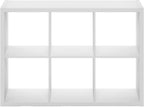 Furinno Cubicle Book Shelf, 6-Cube Bookshelf, Extra Thick Frame Horizontally & - Image 13