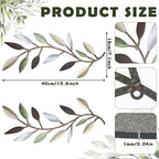 Zhengmy 2 Pcs Metal Leaf Wall Art Vine Branch Decor,Colorful - Image 2