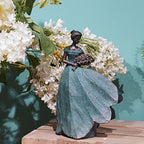 Guichifun Fairy Statue Leaf Angel Girls Resin Table Decor 5x3x7.5 Inch - Image 2
