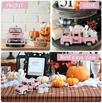 Pink Halloween Truck Decor, Ghost Pickup for Farmhouse Tabletop Decor - Image 6