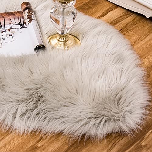 EasyJoy Ultra Soft Fluffy Shaggy Area Rug Faux Fur Rug Chair Cover Seat Pad - Image 4