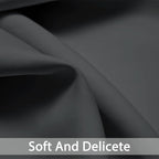 Yakamok Dark Grey Room Darkening Window Curtains 52x36 Inch - Image 3