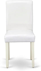 East West Furniture ABP2T64 Abbott Classic Parson Dining Chairs - Image 4