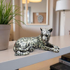 Cheetah Statue Home Decor Sculpture, Sitting Cheetah Desktop Ornament,Handmade with Resin,Office countertop Decoration,Suitable for Living Room, Dining Table, Bedroom - Image 5