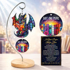 Book Lover Gifts for Women - Bookish Reading Gift - Dragon Decor by Hanatoca