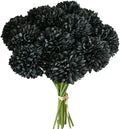 Mandy's 12pcs Artificial Black Ball Chrysanthemum Flowers by Mandys