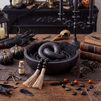 Novabright Farmhouse Wooden Bowl Set with Chain Beads, Black - Image 6