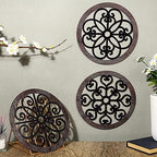 Blulu 3 Pcs Thicken Rustic Wall Decor, Wood Hanging Decor, Classic Style - Image 2