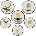Barydat 6 Pcs Boho Wooden Plant Wall Art Decor,Butterfly,8 Inch, 10 Inch by home