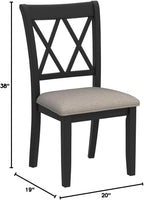 Roundhill Furniture Windvale Fabric Upholstered Dining Chair - Image 14