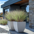 Ttranewsoo Artificial Purple Fountain Grass for Outdoor Planters, 24 Pcs 16.5 Inch Purple Green Faux Fall Grass, Artificial Plants and Greenery for Porch Pots, Patio and Seasonal Home Decor - Image 4