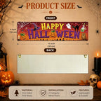 Funny Halloween Sign, 3 Pcs Pumpkin Hanging Signs, Rustic Wood Wall Decor - Image 2