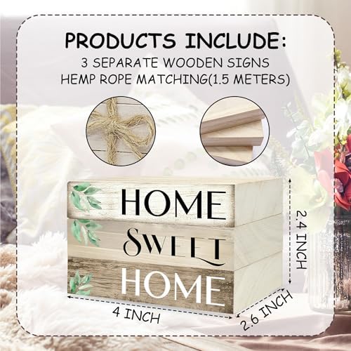 Mini Decorative Books For Home Decor, Small Wood Book Stack For Table Decor, Home Decor Book For Living Room Mantel, Farmhouse Stacked Books Decorative（L37） - Image 6