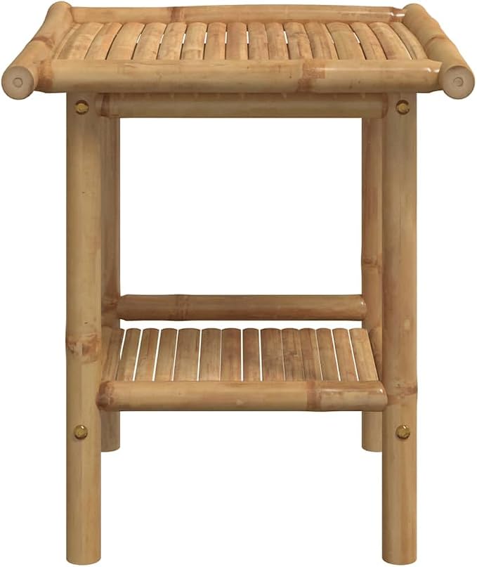 Natural Bamboo Fiber Square Coffee Table Eco-Friendly Modern Design - Image 5