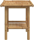 Natural Bamboo Fiber Square Coffee Table Eco-Friendly Modern Design - Image 5