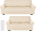 Peryiter 2 Pcs Sofa Covers Couch and Loveseat Covers Set Stretch Sofa Slipcover by Peryiter