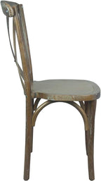 EMMA + OLIVER Medium with White Grain X-Back Chair - Image 4