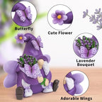 Lavender Gnome Fairy Garden Decor Purple Gifts for Women - Image 4