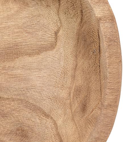 Bloomingville Hand-Carved Paulownia Wood Bowl, Natural - Image 3