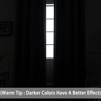 Yakamok Room Darkening Curtains 42x84 inch Length Wine Red-Living Room | 2 - Image 3